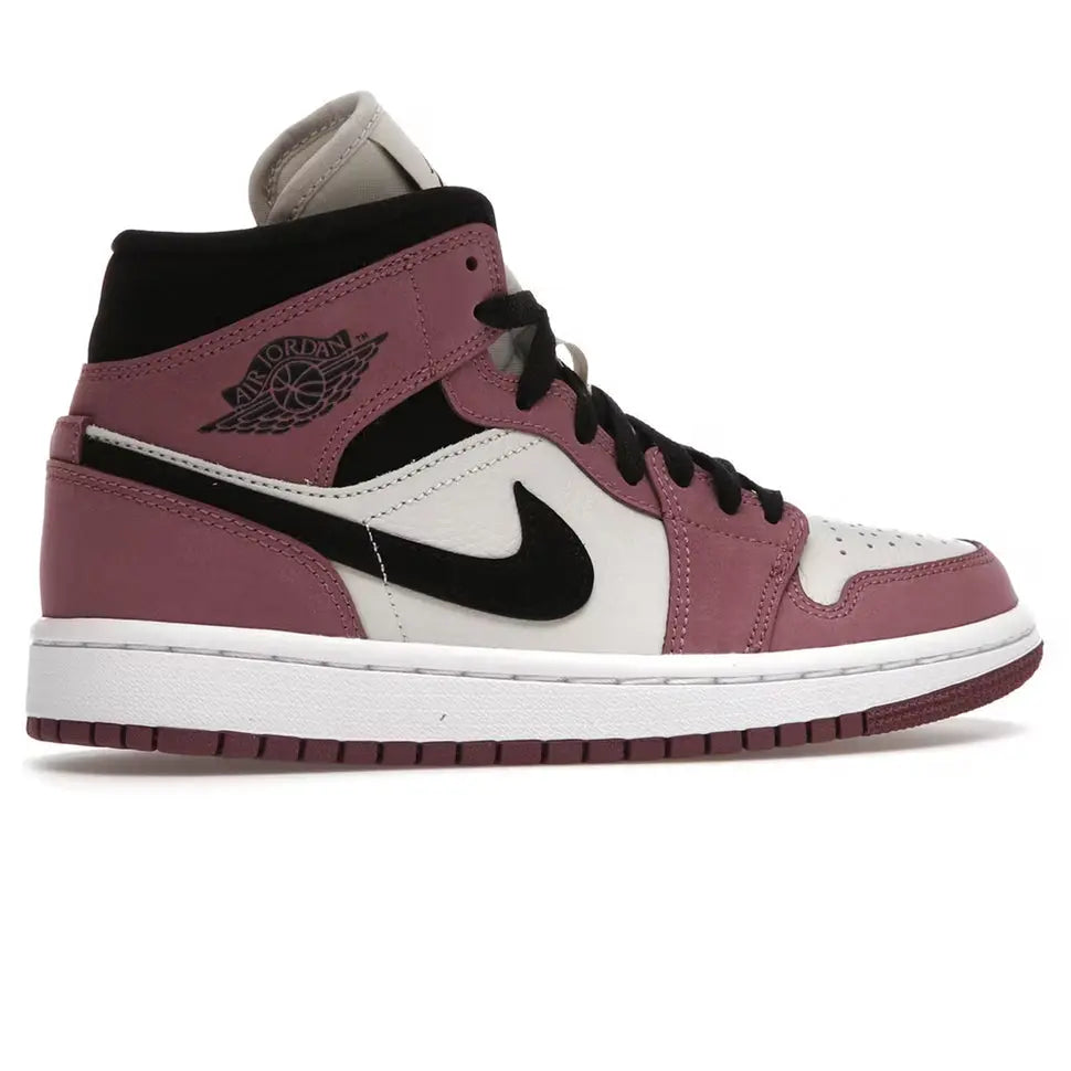 Air Jordan 1 Mid SE Berry Pink Women’s Sneakers Metroutfits