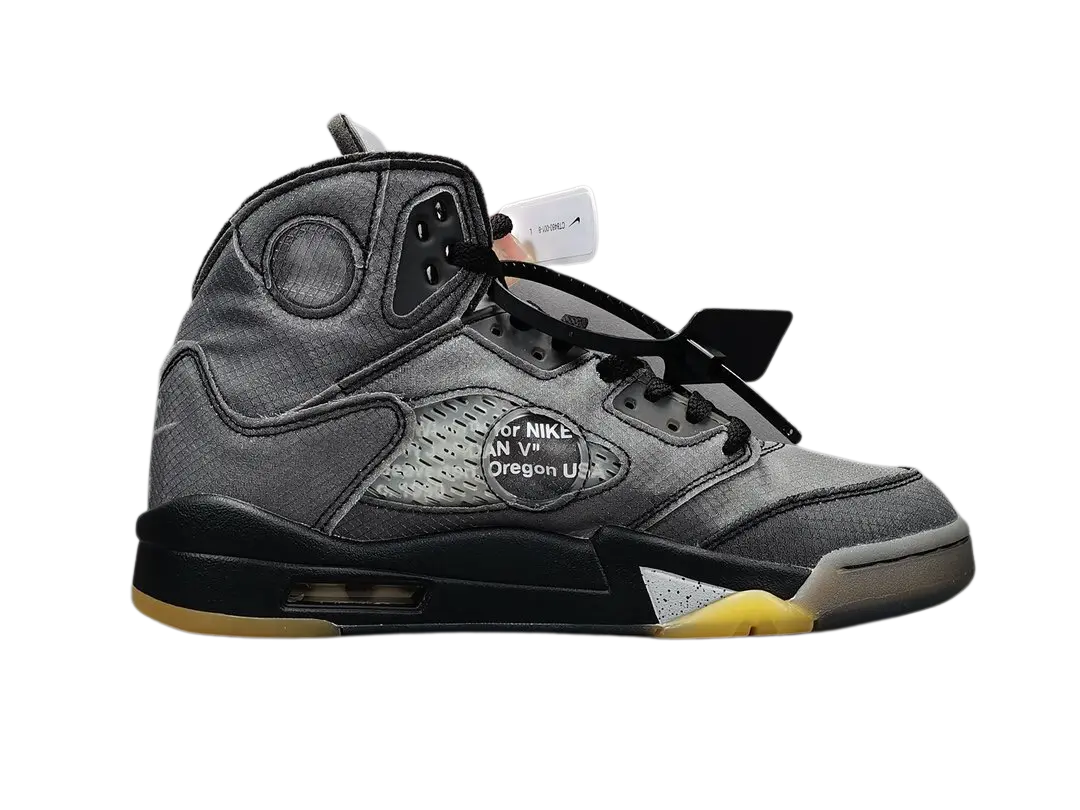 Jordan Retro 5 Grey Sneakers – New with Tag and Original Box Metroutfits