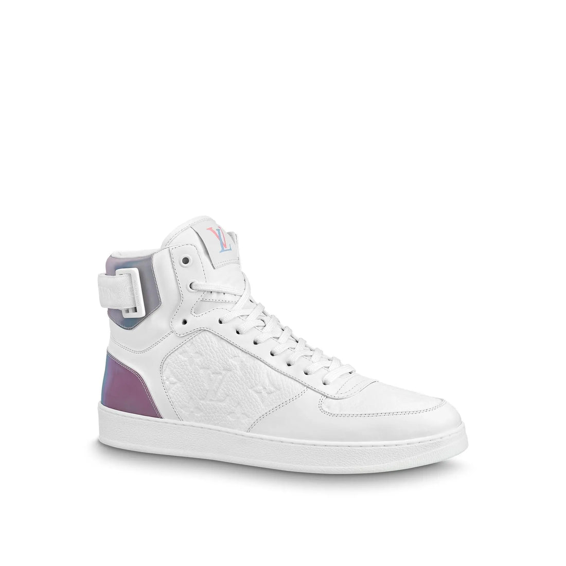 Louis Vuitton Rivoli Ankle Sneakers White with Iridescent Back Metroutfits