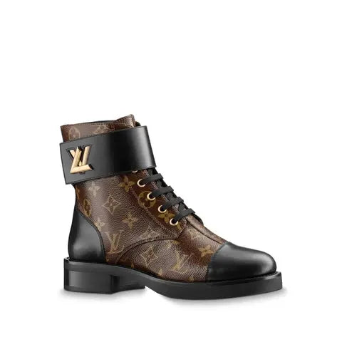 Louis Vuitton Flat Ranger Brown Women’s Boots New With Tag Metroutfits