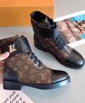 Louis Vuitton Flat Ranger Brown Women’s Boots New With Tag Metroutfits