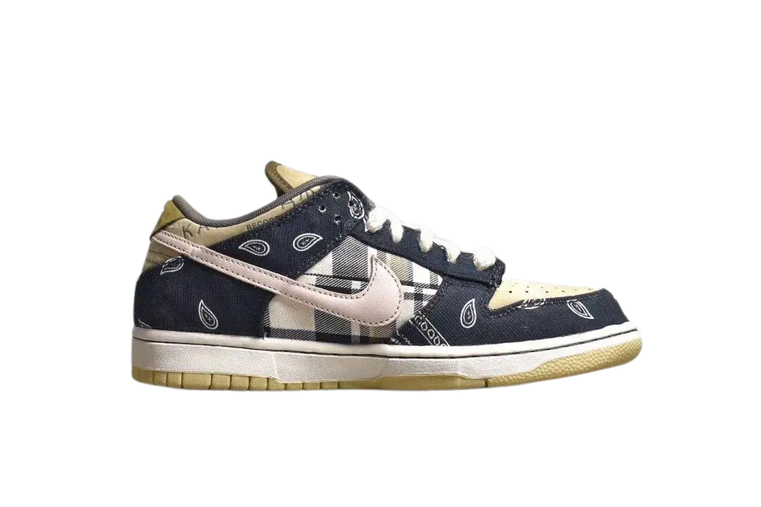 Nike SB Dunk Low Travis Scott Cactus Jack Multi-material mix Sneakers Metroutfits