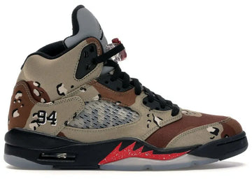 Air Jordan 5 x Supreme Desert Camo Sneakers Metroutfits