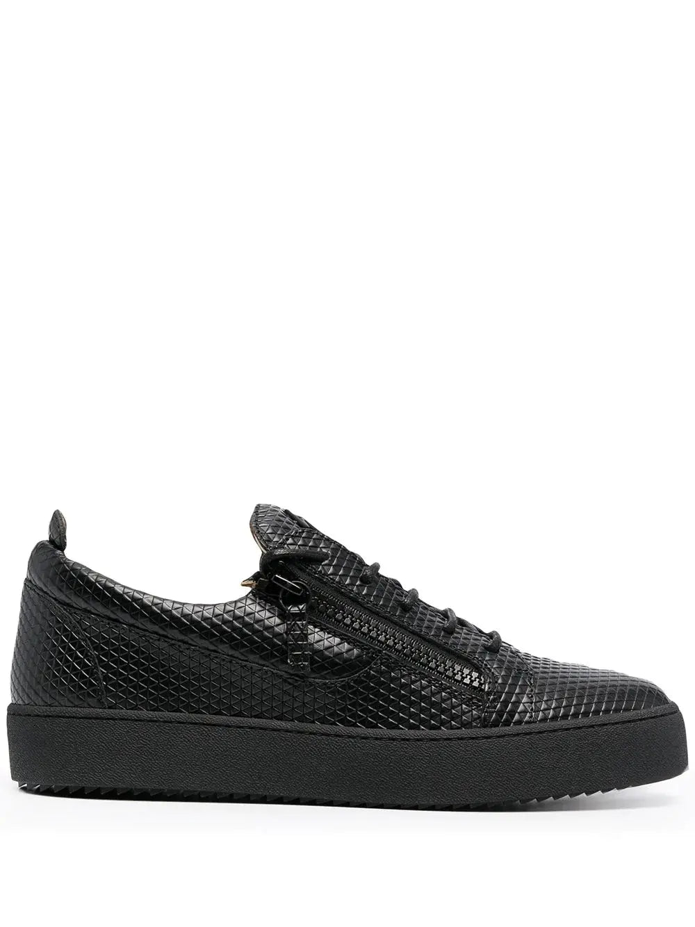 Giuseppe Zanotti Unisex Fashion Black Sneaker Metroutfits