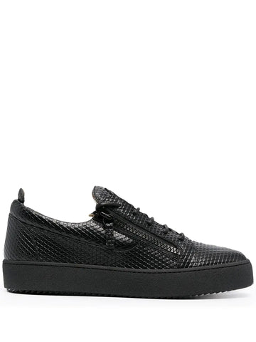 Giuseppe Zanotti Unisex Fashion Black Sneaker Metroutfits