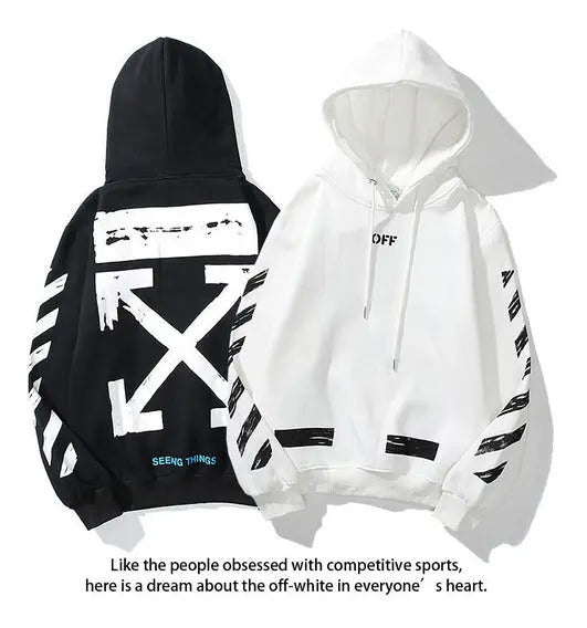 Off White Hoodie Black & White New with Tags Metroutfits