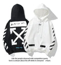 Off White Hoodie Black & White New with Tags Metroutfits