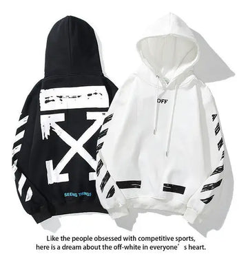 Off White Hoodie Black & White New with Tags Metroutfits
