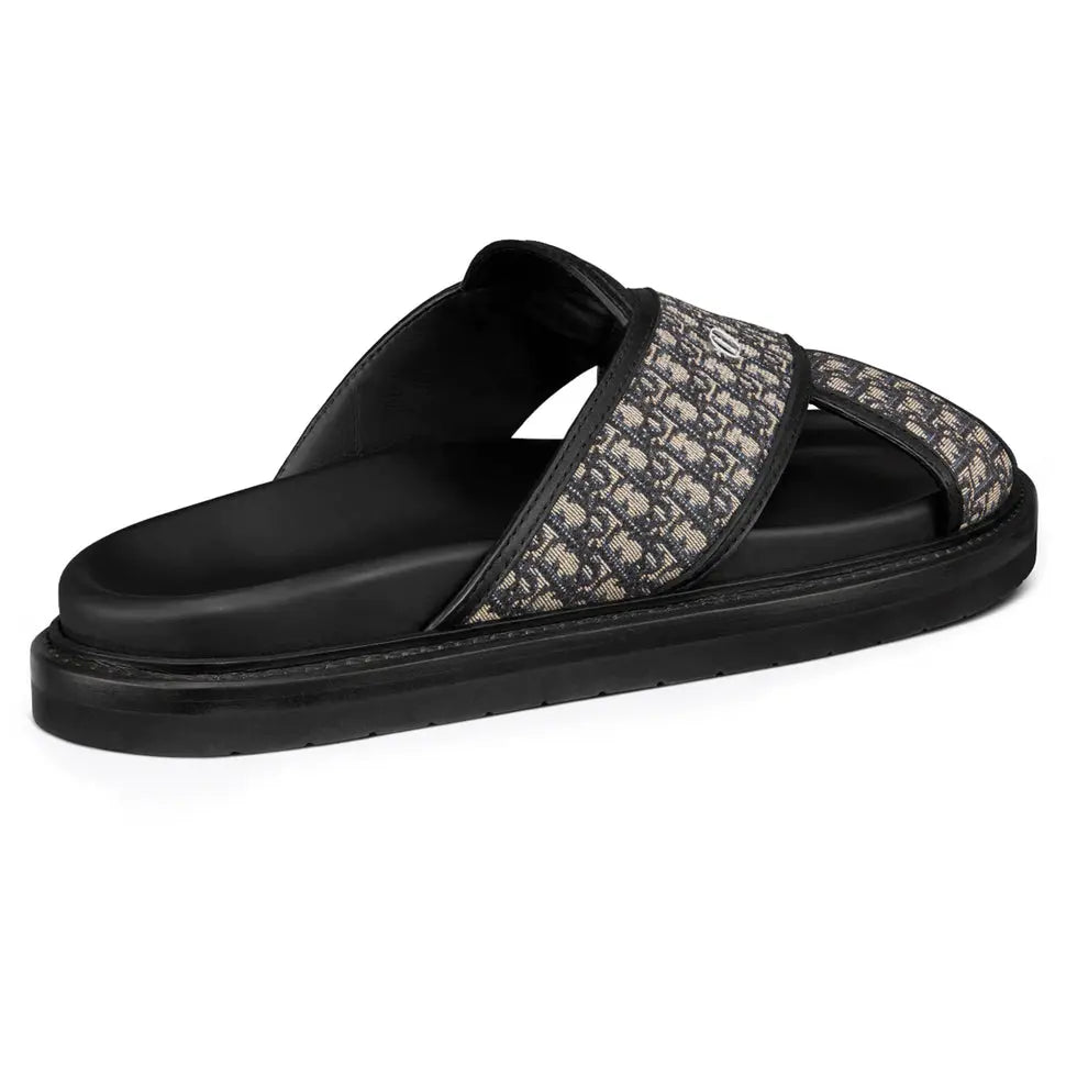 Dior Aqua Oblique Beige Sandal for Men & Women Metroutfits