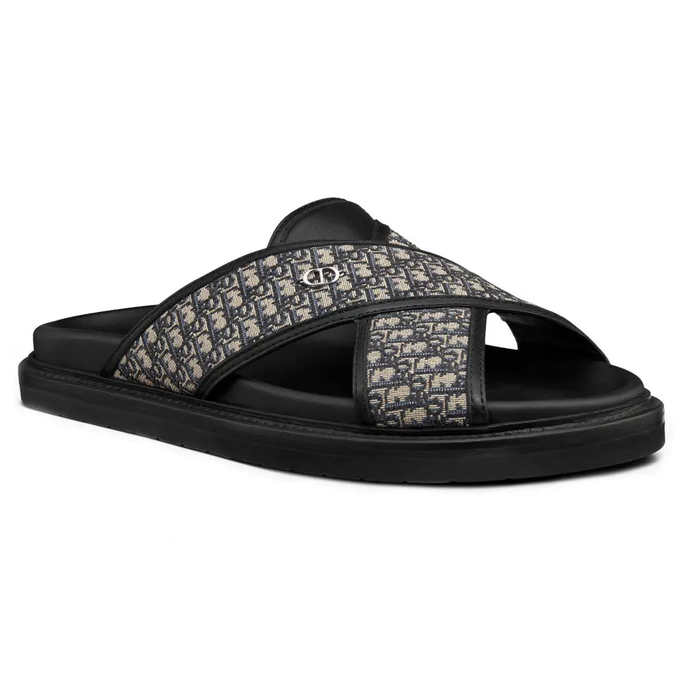 Dior Aqua Oblique Beige Sandal for Men & Women Metroutfits