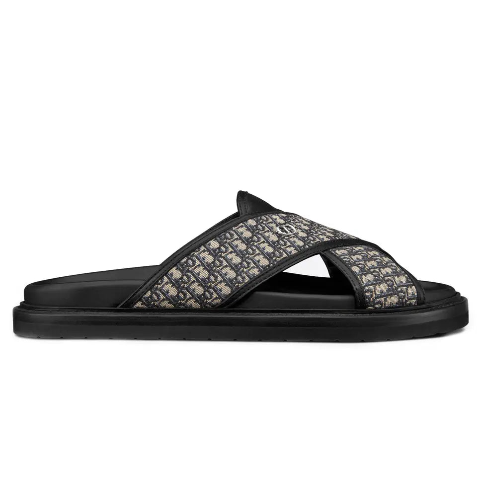 Dior Aqua Oblique Beige Sandal for Men & Women Metroutfits
