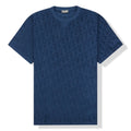 Dior Oblique Towelling T-Shirt in Blue & Orange Metroutfits