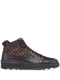 Fendi jacquard FF logo high-top sneakers - chic tread