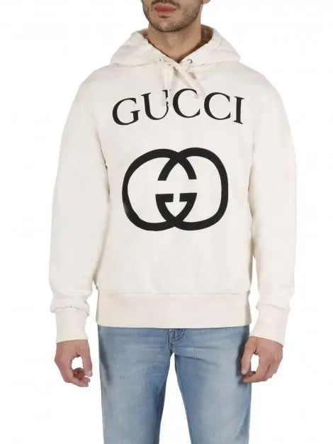 Gucci Logo Cotton Hoodie – Luxury Unisex Pullover Metroutfits