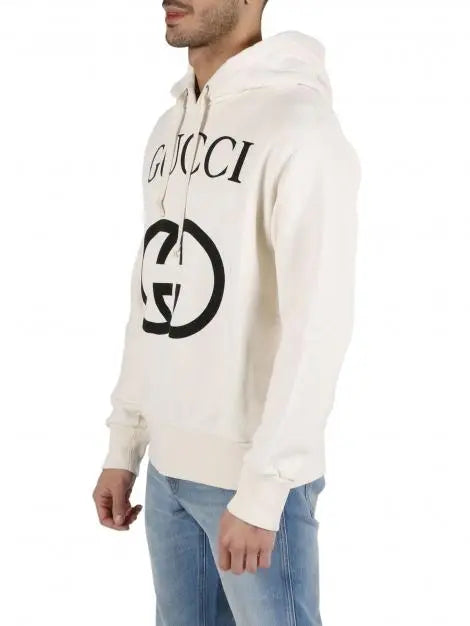 Gucci Logo Cotton Hoodie – Luxury Unisex Pullover Metroutfits