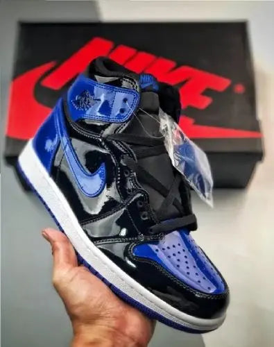 Air Jordan 1 Retro High OG Patent Royal Sneakers Men & Women CHIC TREAD