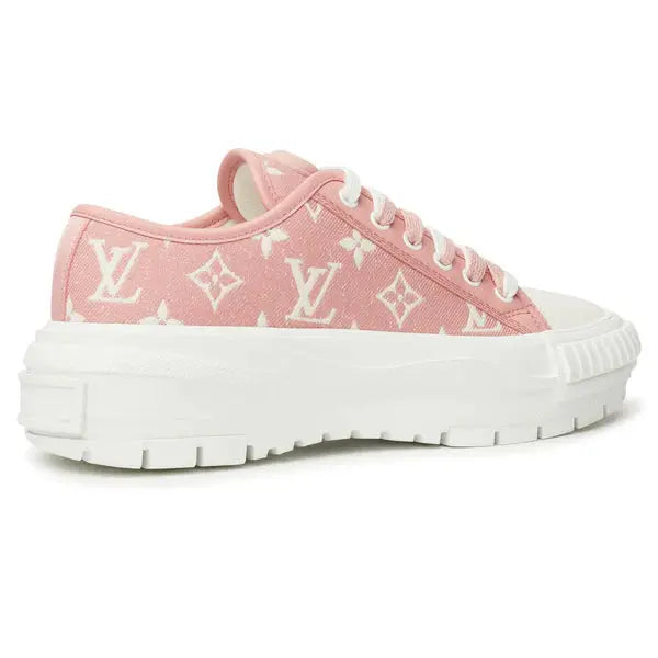 Louis Vuitton LV Squad Sneakers – Monogram Denim Designer Shoes for Men & Women Chic Tread