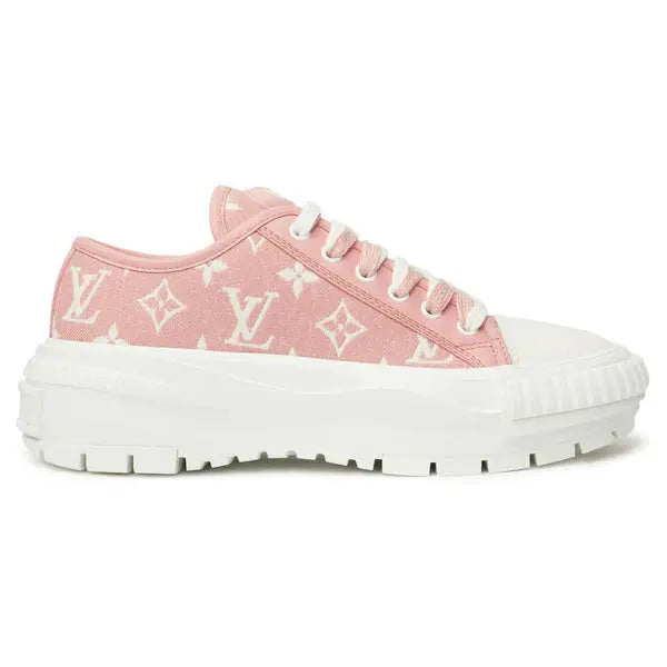 Louis Vuitton LV Squad Sneakers – Monogram Denim Designer Shoes for Men & Women Chic Tread