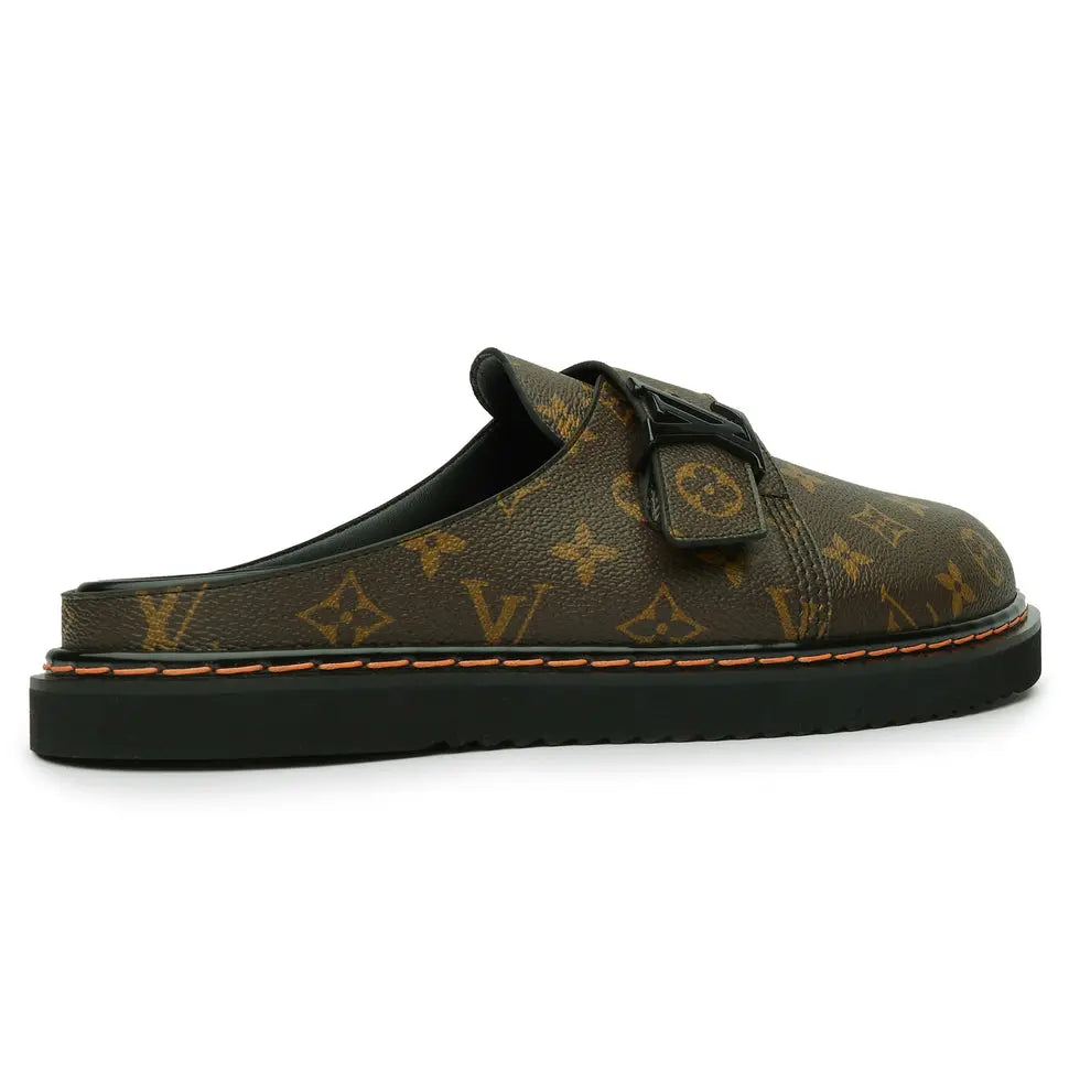 Louis Vuitton Monogram LV Easy Brown Mule New with Box Metroutfits