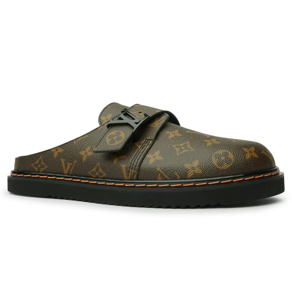 Louis Vuitton Monogram LV Easy Brown Mule New with Box Metroutfits