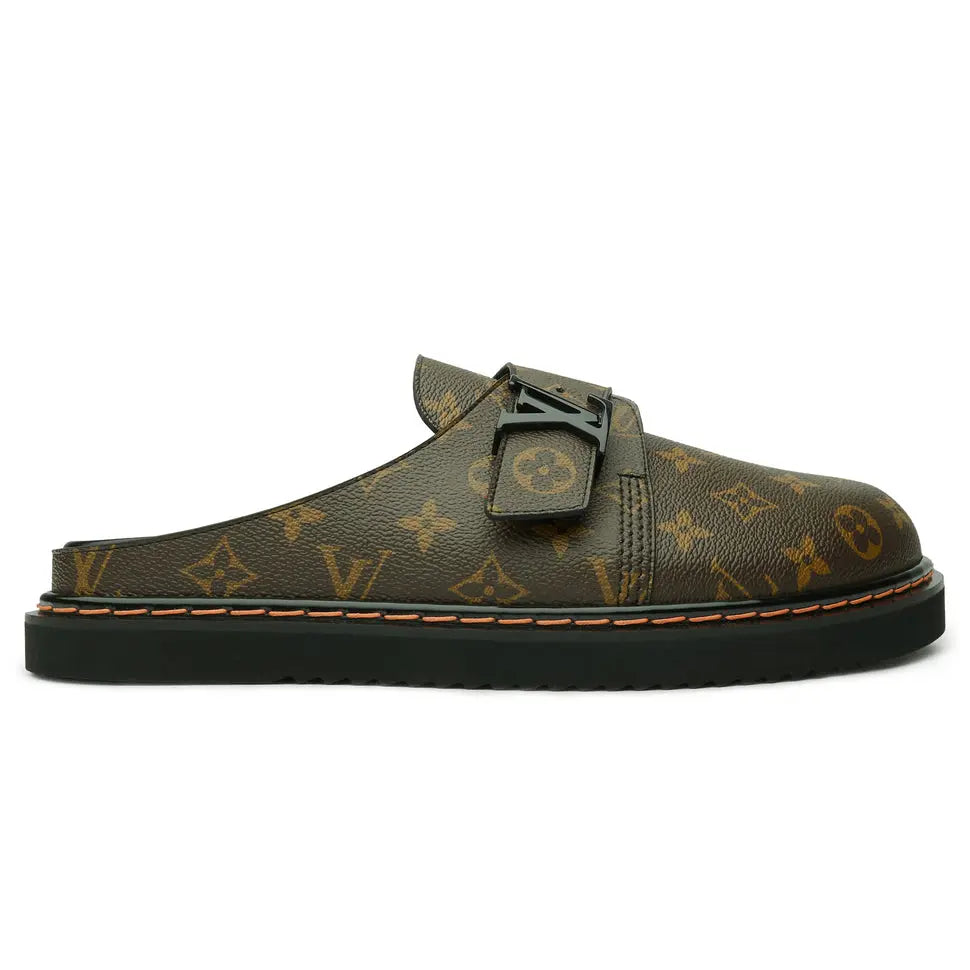 Louis Vuitton Monogram LV Easy Brown Mule New with Box Metroutfits