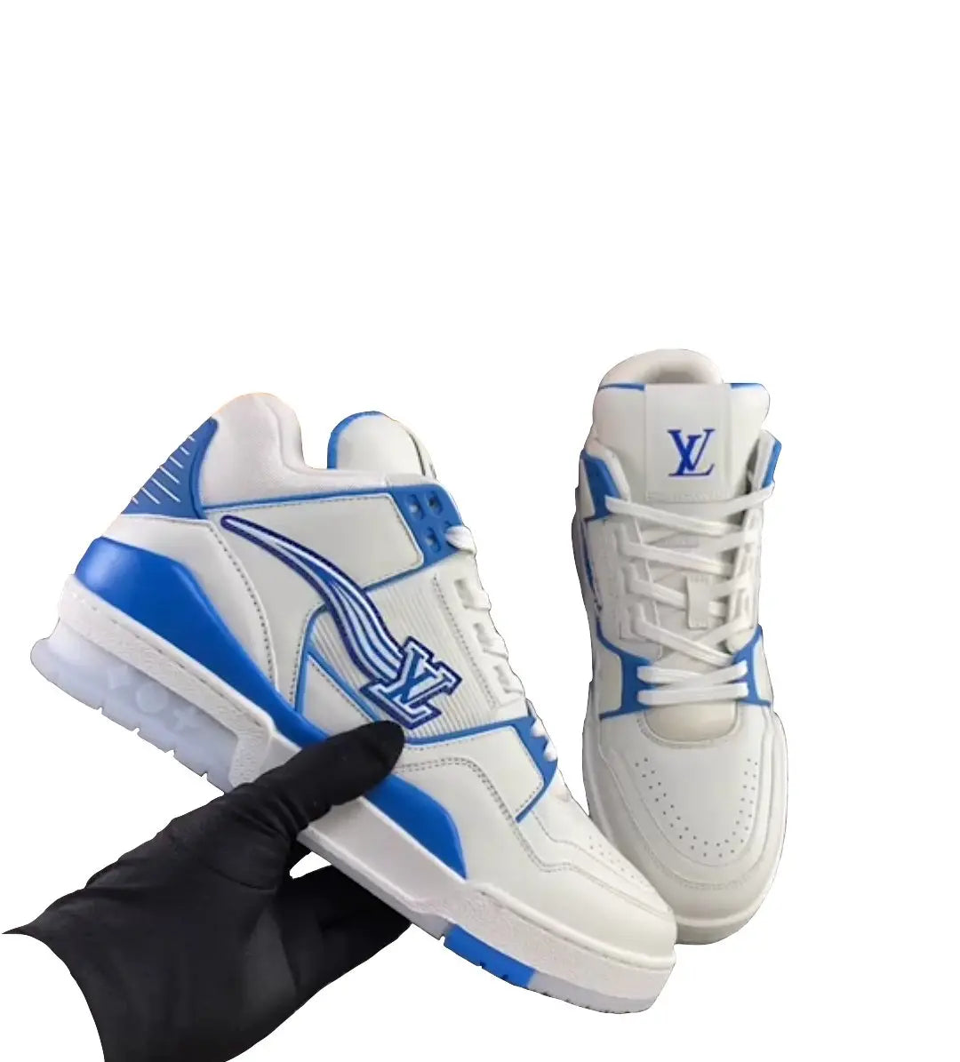 Louis Vuitton Unisex White Sneakers New with Box Metroutfitstore