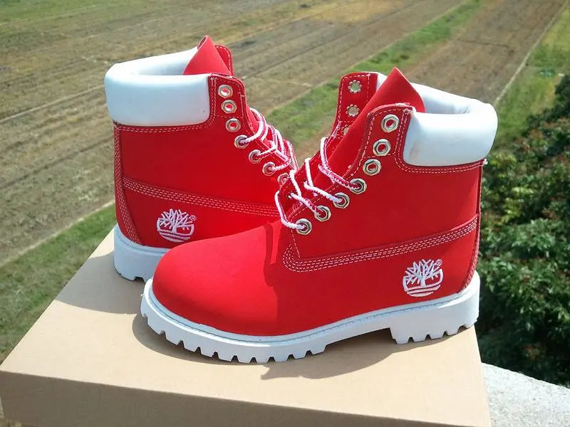 Timberland Men’s Boots Red White Metroutfits
