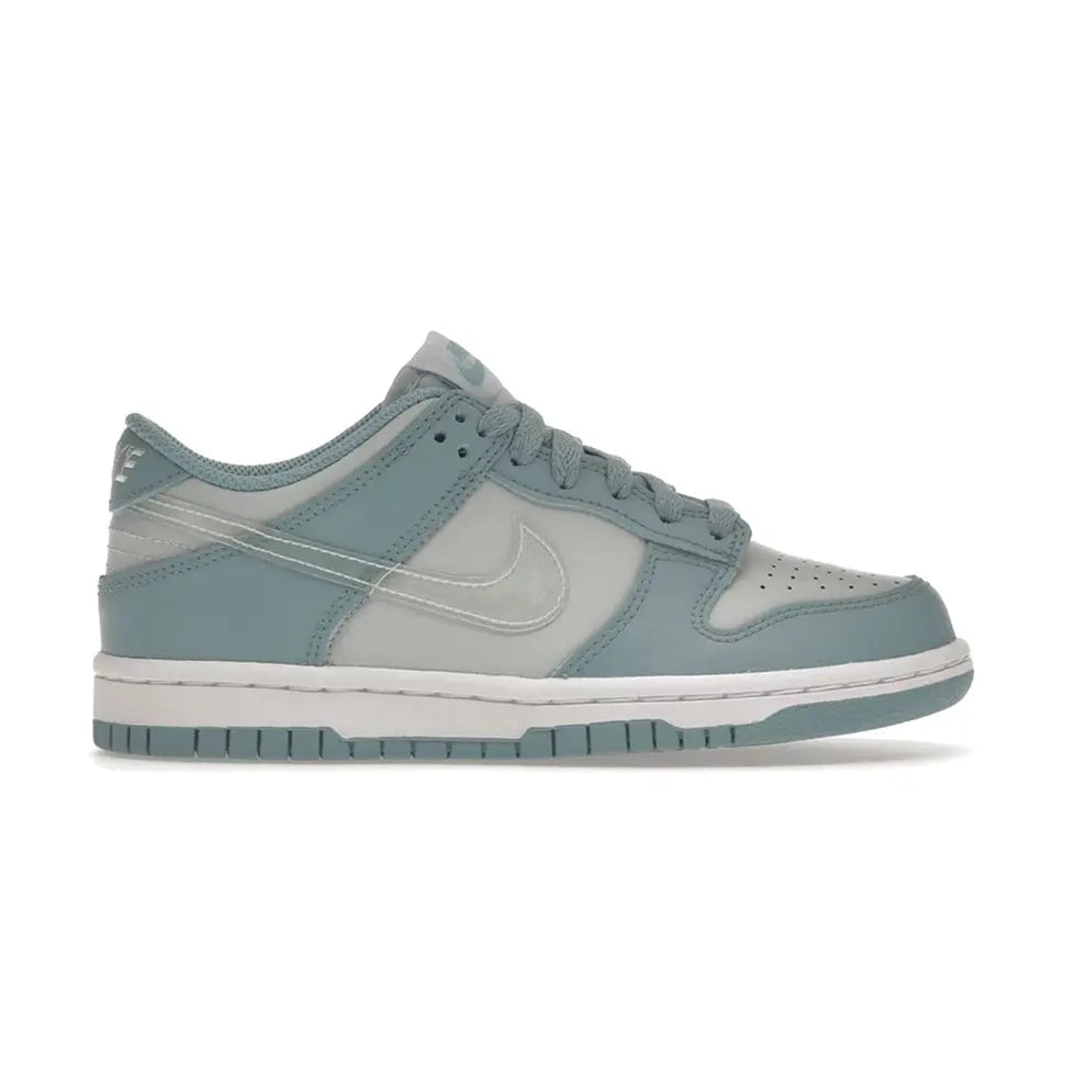 Nike Dunk Low GS Aura Clear Blue Swoosh Sneaker Metroutfits