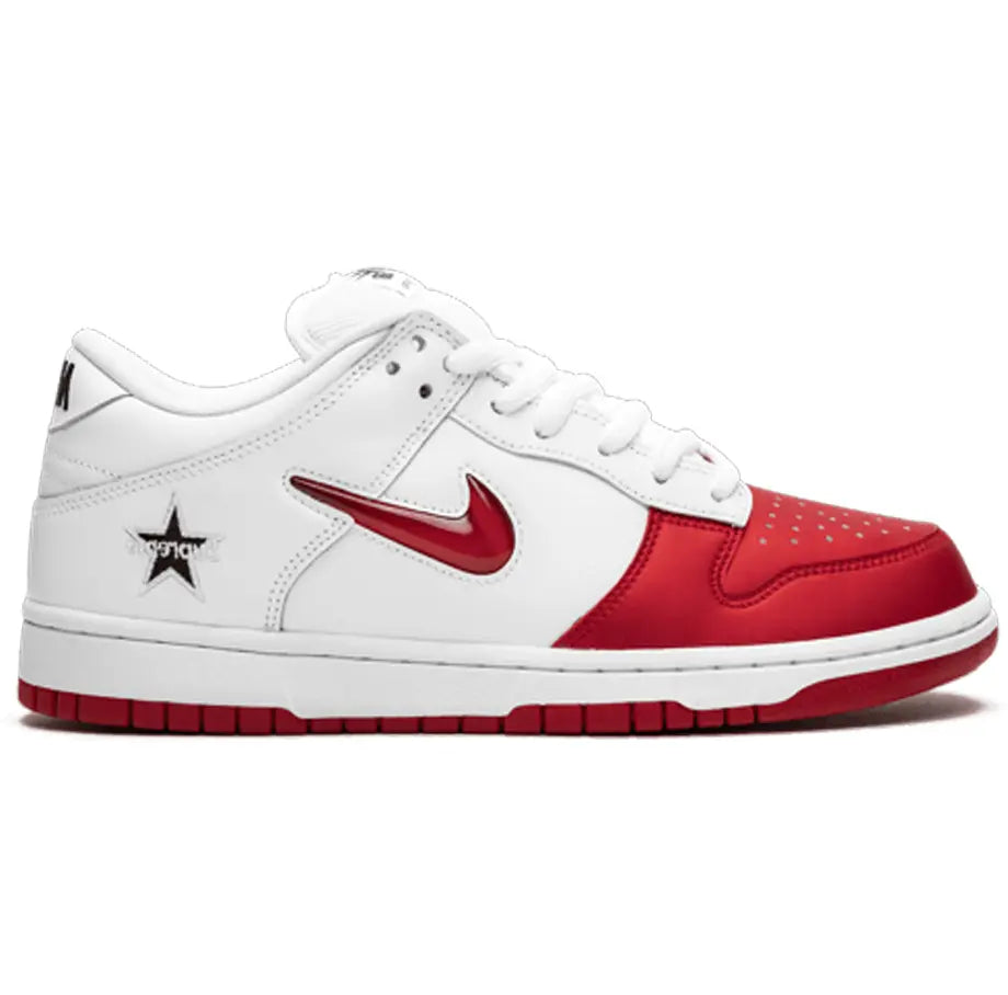 Nike SB Dunk Low Supreme Jewel Red Men & Women Metroutfits