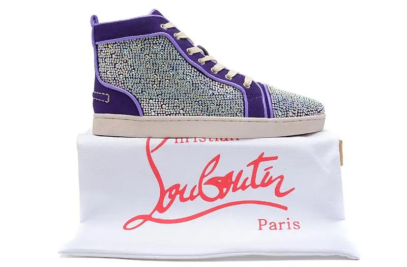 Christian Louboutin Luxury Crystal Ankle Boots – New with Tag & Box Metroutfits