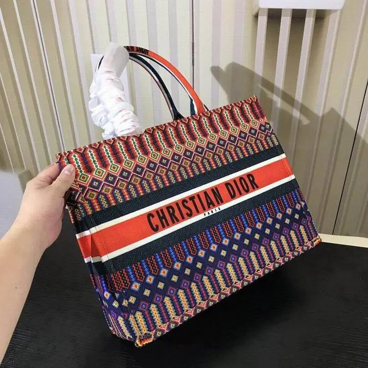 Christian Dior Dior Book Tote Burgundy 41 cm Handbag New with Tag Metroutfits