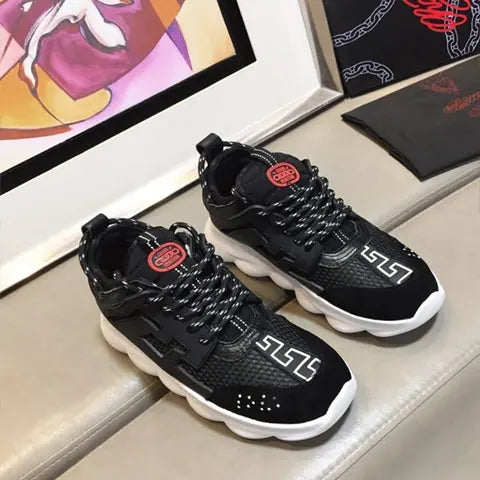 Versace Black Sneakers – New with Tag and Original Box Metroutfits