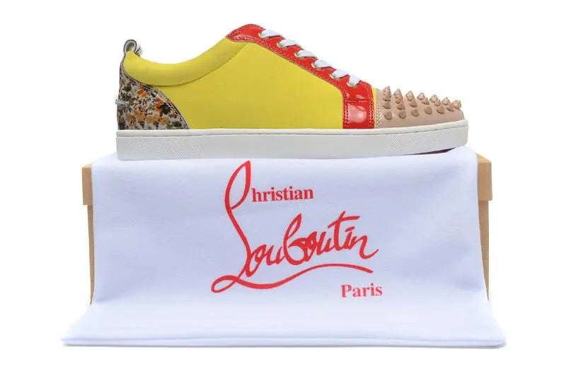 Christian Louboutin Men's Sneaker Yellow Red Metroutfits