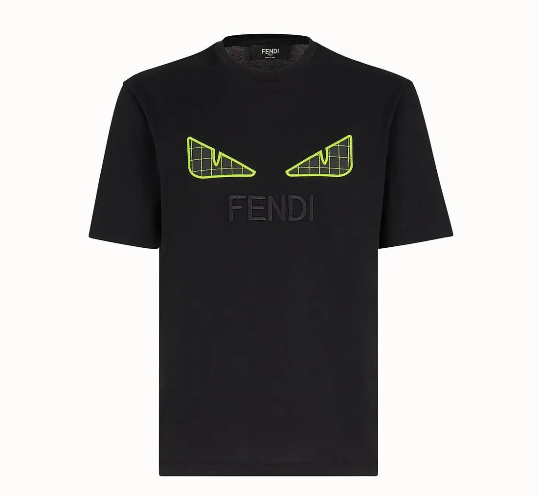 Fendi - Men's T-Shirt Black & White - Designer Casual Wear Metroutfits