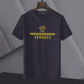 Versace - Men's Logo T-Shirt Black White - Luxury Casual Style Metroutfits
