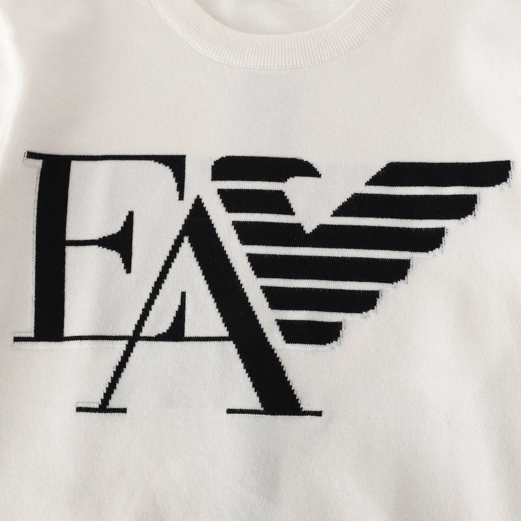 Armani Men's White Designer Sweatshirt Metroutfits