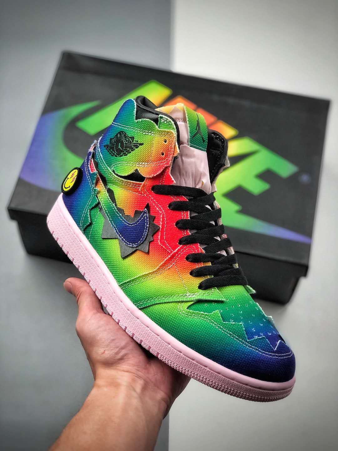 Nike Air Jordan 1 "JBalvin" Retro Sneakers New With Box Metroutfits