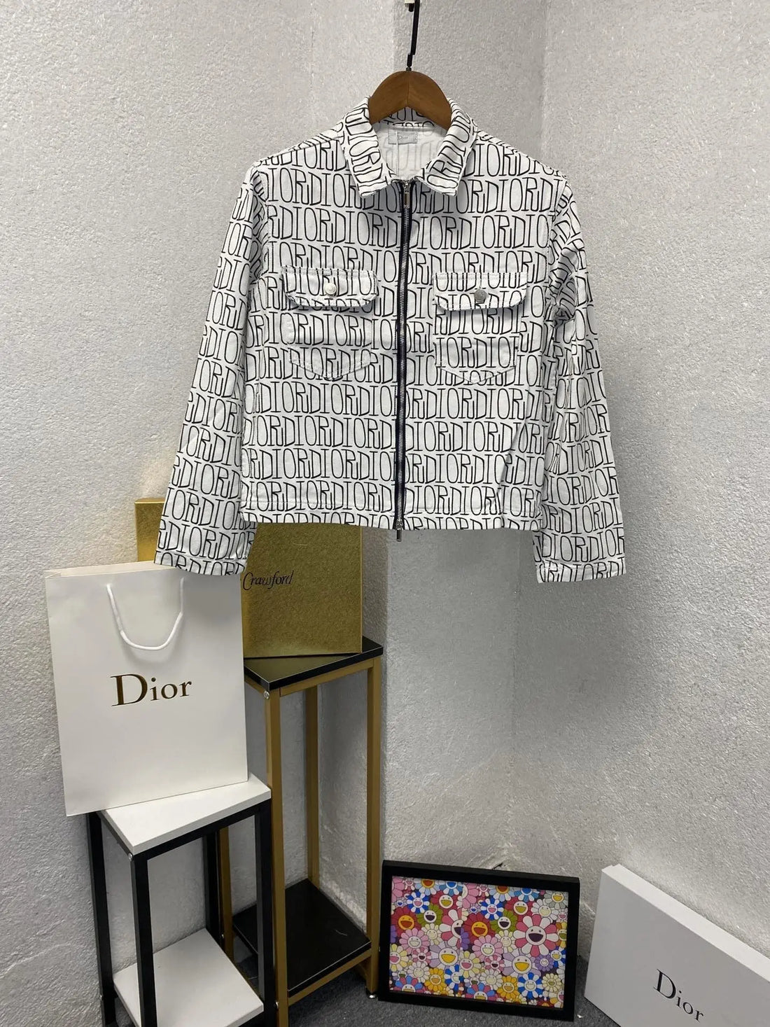 Dior Men's Black and White Designer Jacket Metroutfits