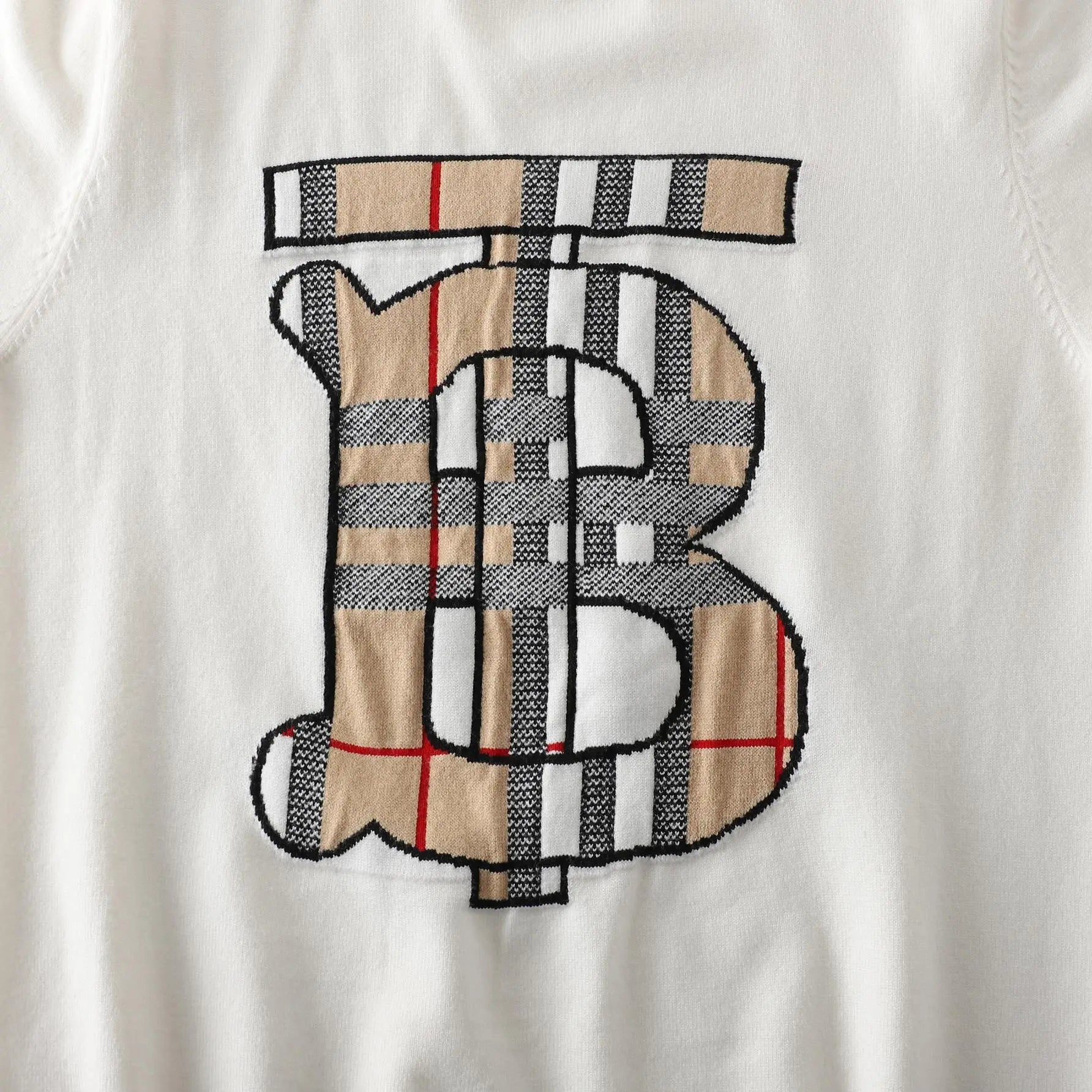 Burberry Men's White Logo Sweatshirt Metroutfits