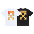 Off White - Men's Signature T-Shirt Black & White - Urban Designer Wear Metroutfits