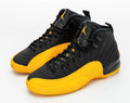 Jordan AJ12 Retro Black University Gold Sneakers New With Tag & Box Metroutfits