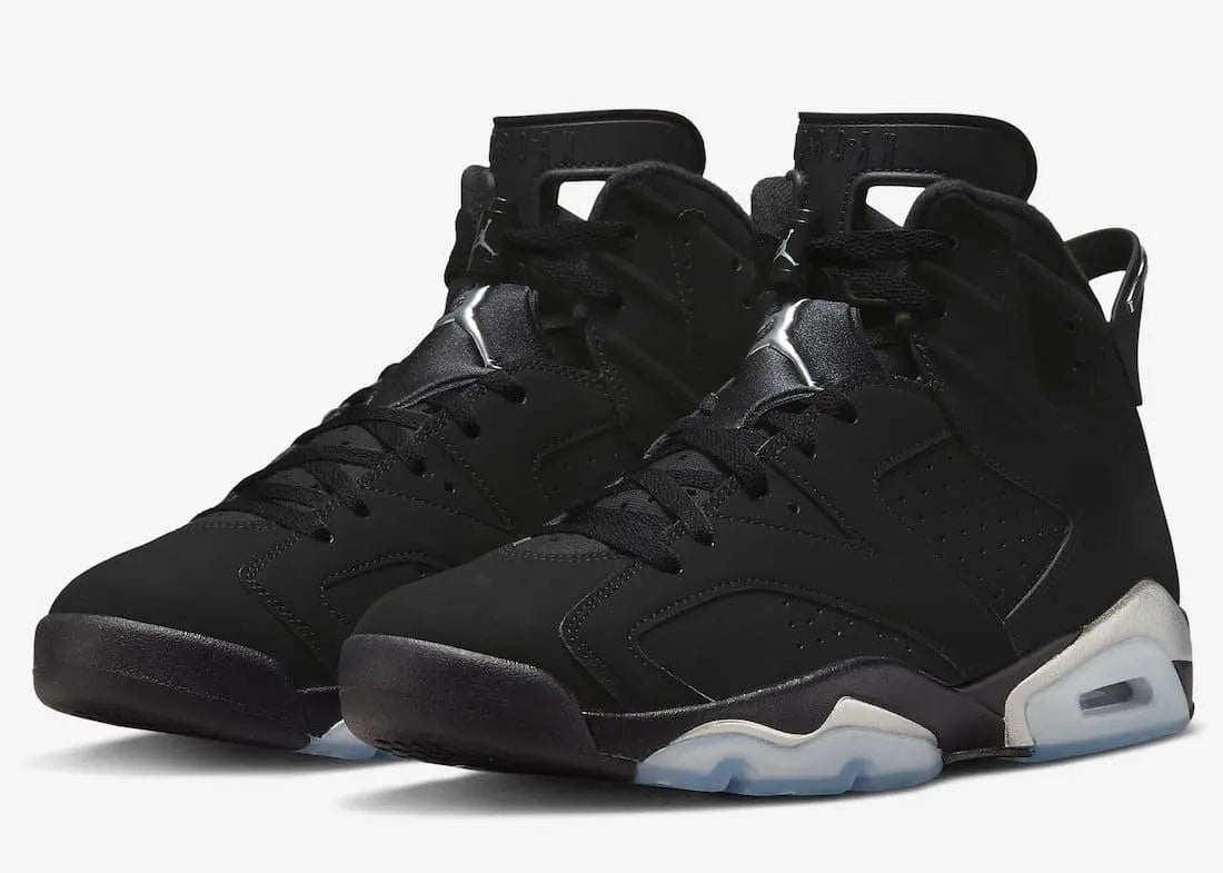 Air Jordan 6 Retro Metallic Silver Sneakers – Iconic Nubuck Streetwear CHIC TREAD