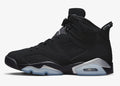 Air Jordan 6 Retro Metallic Silver Sneakers – Iconic Nubuck Streetwear CHIC TREAD