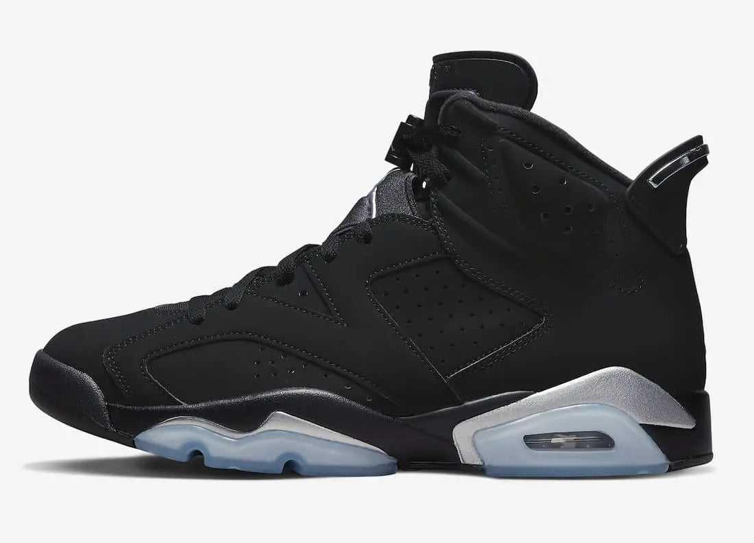 Air Jordan 6 Retro Metallic Silver Sneakers – Iconic Nubuck Streetwear CHIC TREAD