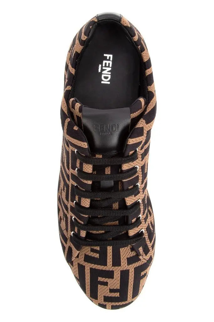 Fendi FF Logo Low-Top Sneakers New With Tag and Box Metroutfits