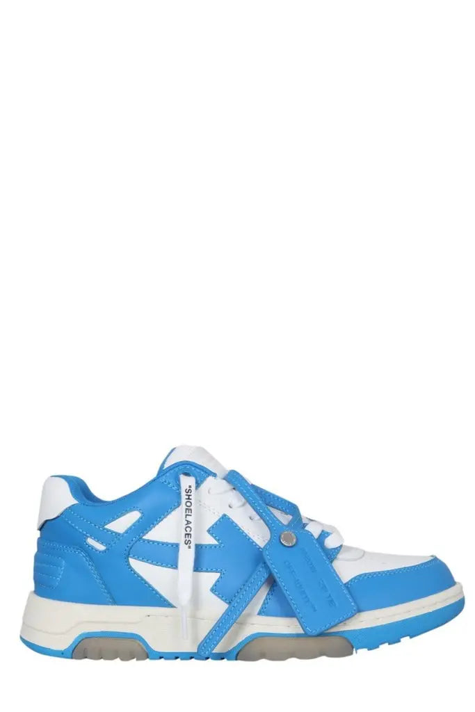 Off-White White And Blue Low-Top Sneakers Metroutfits