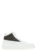 Fendi Jacquard FF Logo High-Top Sneakers New With Tag and Box Metroutfits