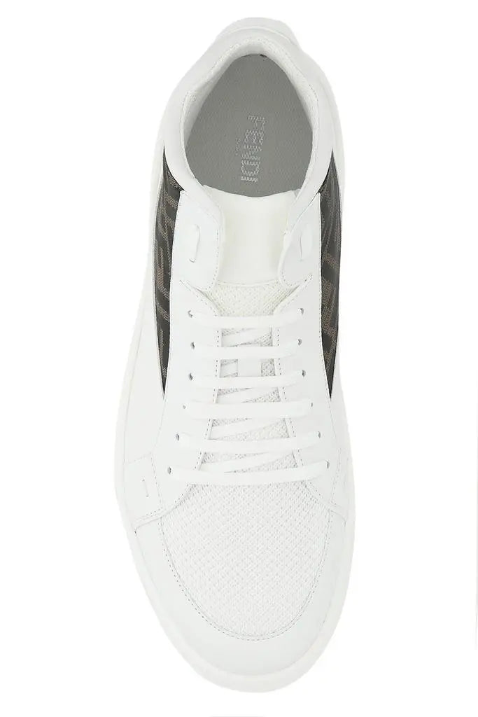 Fendi Jacquard FF Logo High-Top Sneakers New With Tag and Box Metroutfits