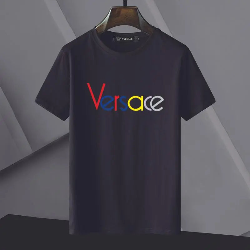 Versace - Men's T-Shirt Black White - Designer Casual Wear Metroutfits