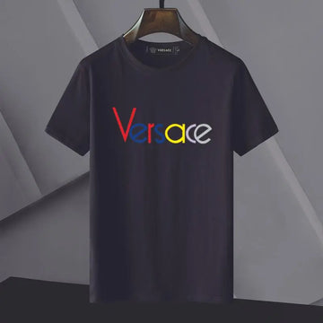 Versace - Men's T-Shirt Black White - Designer Casual Wear Metroutfits